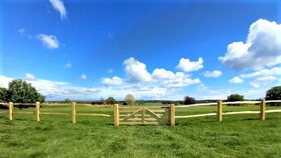 10' Oak Five Bar Gate